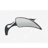 Custom Chrome Black Rear-View Mirrors ‘Eclipse’ Flame Stem Fit For Harley